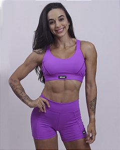 Shorts BS Cross Recorte - Purple