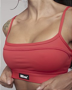 Top BS Cross Alça Recorte II - Vermelho