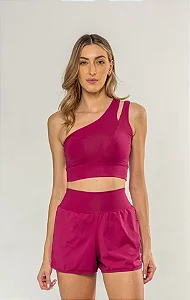 Top Offop Ombro - Pitaya