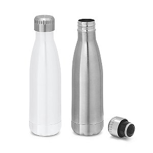 Garrafa Térmica Branca Inox 510ML -SUBLIMAÇÃO