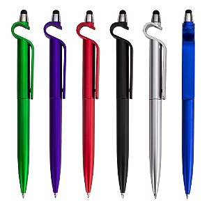 CANETA PLASTICA TOUCH E APOIO CEL