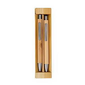 Kit Caneta e Lapiseira Ecológico Bambu