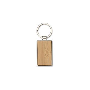 Chaveiro Metal com Detalhe em Bambu