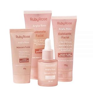Kit Facial Argila Rosa Ruby Rose