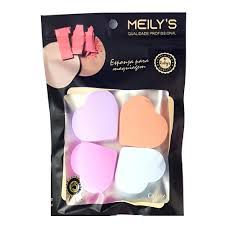 Kit Esponjas para Maquiagens Coração Meily's