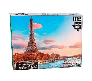 Quebra Cabeça 1000 Peças Torre Eiffel 10775 Pais E Filhos