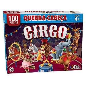 Quebra Cabeça 100 Peças O Circo Premium 2873 Pais E Filhos