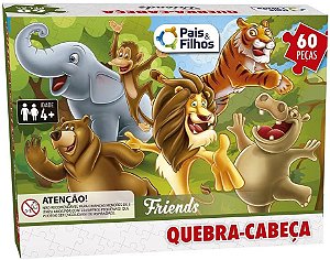 Quebra Cabeça 60 Peças Friends Premium 2971 Pais E Filhos