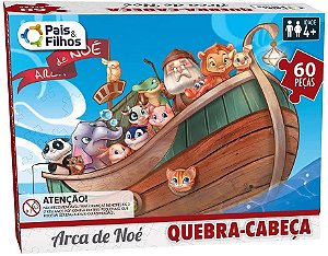 Quebra Cabeça Arca De Noé 60 Pçs Premium 2857 Pais E Filhos