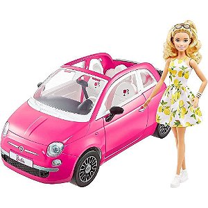 Boneca Barbie + Fiat GXR57 Mattel