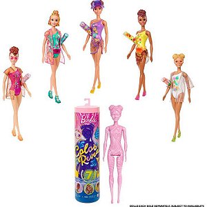 Boneca Barbie Color Reveal Serie 7 Areia E Sol GWC57 Mattel