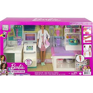 Boneca Barbie Profissões Clinica Rapida GTN61 Mattel