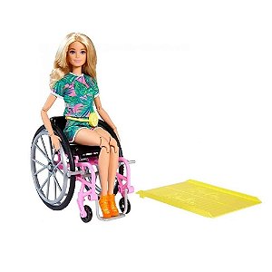 Boneca Barbie Cadeira De Rodas Articulada GRB93 Mattel