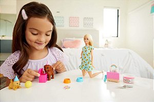 Boneca Barbie Family Aniversário Do Cachorrinho GXV75 Mattel