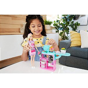 Boneca Barbie Florista Loja De Flores GTN58 Mattel