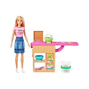 Boneca Barbie Máquina De Macarrão Playset GHK43 Mattel