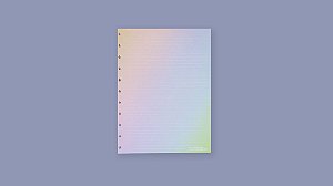 Refil Rainbow Pautado Médio CIRM3025 Caderno Inteligente