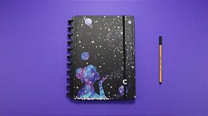 Caderno Poeira Das Estrelas Grande CIGD4096 Caderno Inteligente