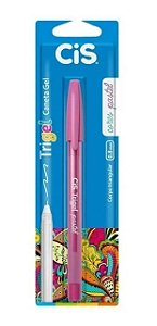 Caneta Trigel Rosa Tom Pastel 0.8mm Blister Cis