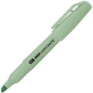 Caneta Mini Marca Texto Lumini Verde Pastel Cis Unidade