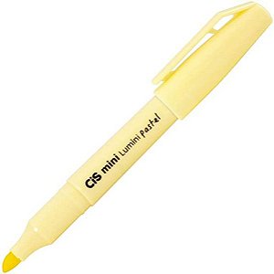 Caneta Mini Marca Texto Lumini Amarelo Pastel Cis Unidade