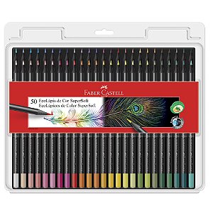 Lápis De Cor Ecolápis Supersoft 50 Cores Faber Castell