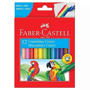 Canetinhas HidrográficaS 12 Cores 15011CZF Faber Castell