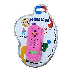 Mordedor Controle Remoto Rosa 200-02 Vila Toy