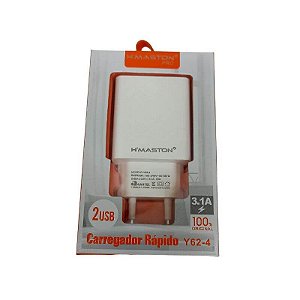 Carregador Rápido 2USB Y62-4 H'Maston