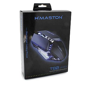 Mouse Gamer Mecânico Metal 3200 Dpi - T80 Hmaston