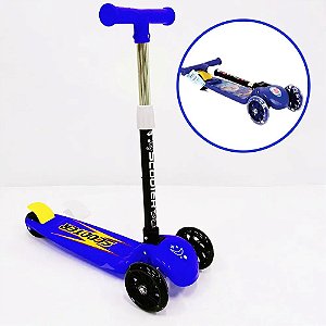 Patinete Dobrável Roda P E Luz Azul 335600 Toy Mix