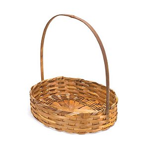 Cesta Fraldeira Oval De Bambu 35cm 831 Art Cestas