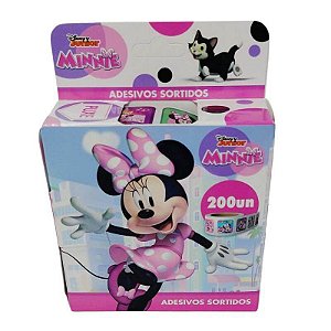 Rolo De Adesivos Disney 200 Unidades Minnie Vmp