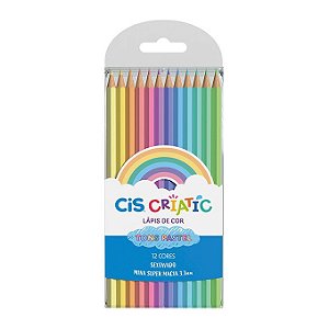 Lápis De Cor Criatic Pastel 12 Cores Cis