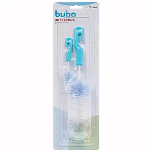 Kit De Escova Para Mamadeira Azul 5412 Buba