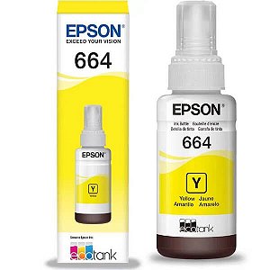 Refil De Tinta Epson T664420 Amarelo