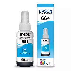 Refil De Tinta Epson T664220 Ciano