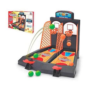 Brinquedo Lança Bolas Basketball Duplo Com Placar Braskit