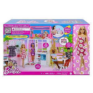 Barbie Casa Glam Com Boneca E Pets Mattel