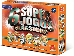 Jogo Super Diversão 6 Jogos Clássicos Algazarra