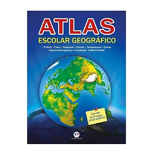 Livro Atlas Geográfico Escolar 32pg 55389 Ciranda