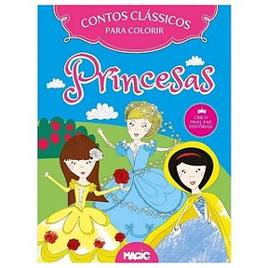 Livro Para Colorir Contos Clássicos Princesas 98157 Magic Kids