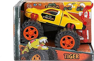 Carrinho Monster Truck Tiger Amarelo Kendy