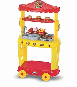 Food Truck Burguer Amarelo 8080 Magic Toys