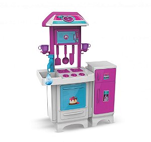 Cozinha Completa Pink Com Agua 8074 Magic Toys