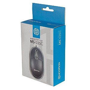 Mouse Óptico Office Cinza MS-035C Hoopson