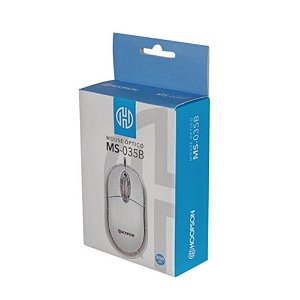 Mouse Óptico Office Branco MS-035B Hoopson