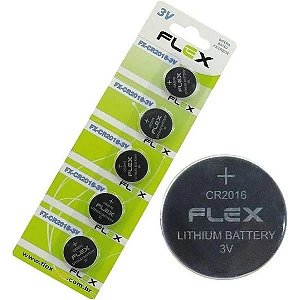 Bateria CR2016 3v Lithium Botao Flex Unidade