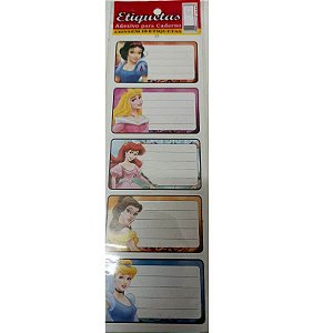 Etiqueta De Identificação Disney Princesas 10 Unidades