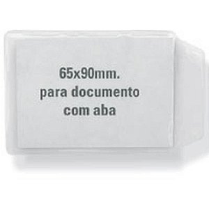 Porta Documento Para CNH Com Aba Cristal 6,5x9cm. - Acp